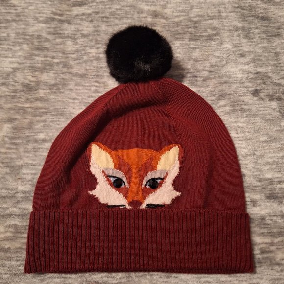 NWOT - Kate Spade - Blaze a trail- Fox hat & fox glove set - wool - one size - Picture 3 of 9